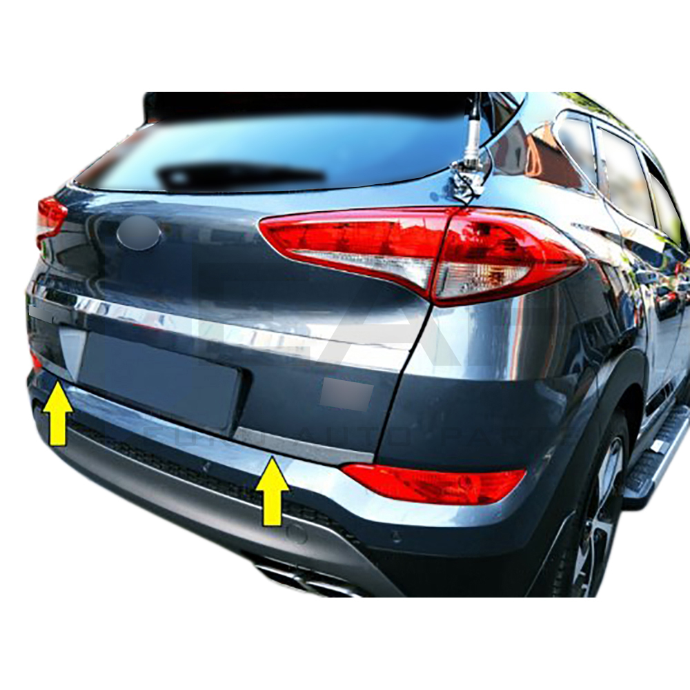 Trunk Lid Trim - 2 Pcs - Stainless Steel