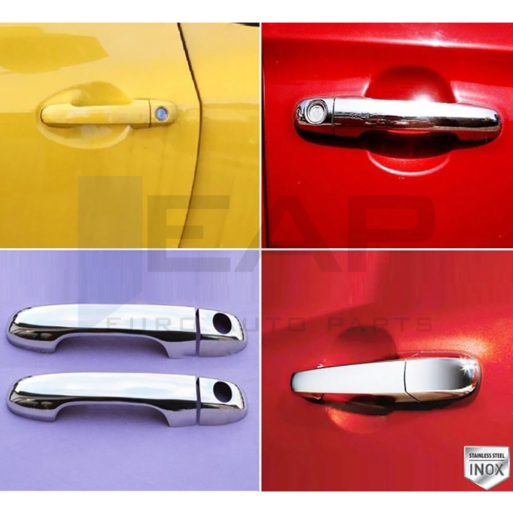 Door Handle Cover (Double Hole) - 2 Doors - Stainless Steel