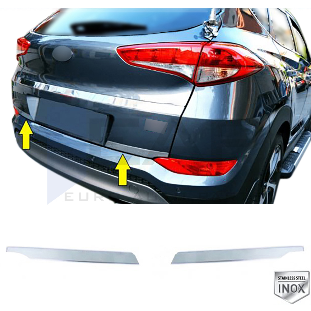 Trunk Lid Trim - 2 Pcs - Stainless Steel